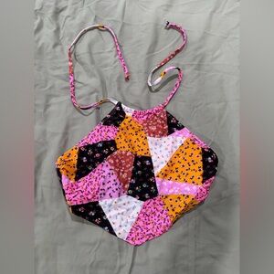 No Boundaries Floral Patchwork Top